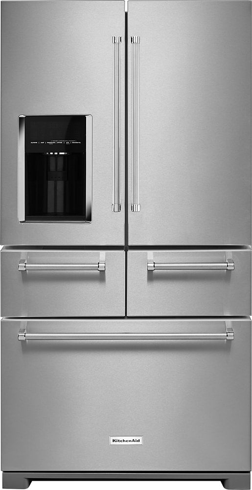 KitchenAid - 25.8 Cu. Ft. 5-Door French Door Refrigerator - Stainless steel_0