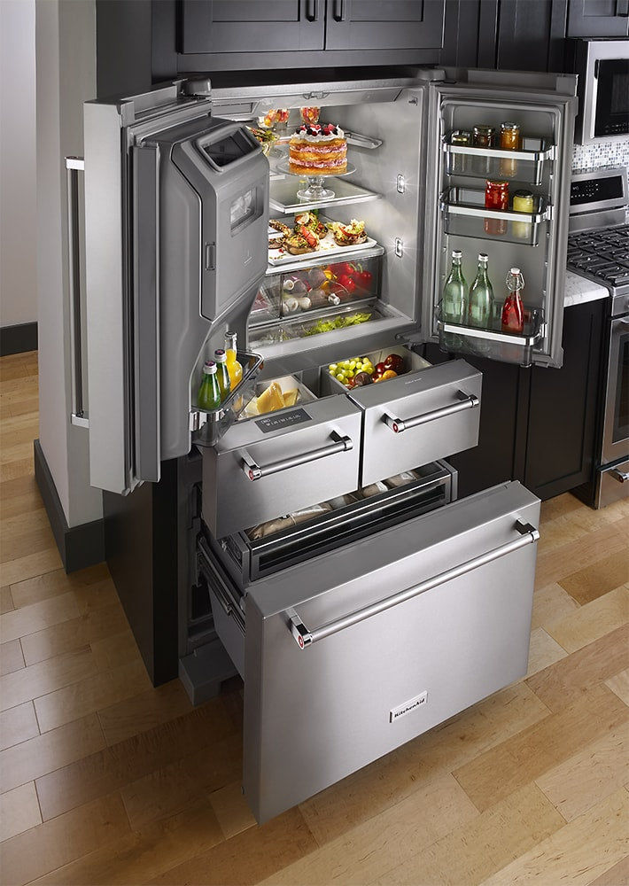 KitchenAid - 25.8 Cu. Ft. 5-Door French Door Refrigerator - Stainless steel_20