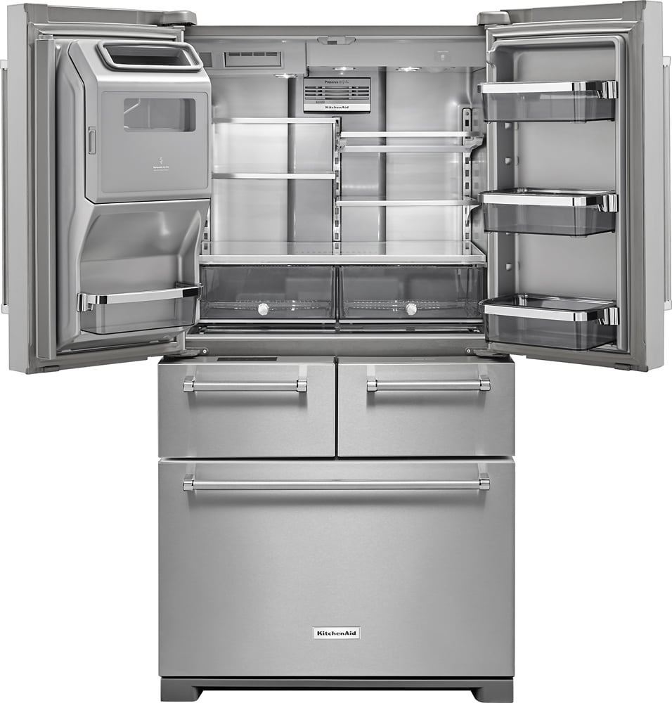 KitchenAid - 25.8 Cu. Ft. 5-Door French Door Refrigerator - Stainless steel_12