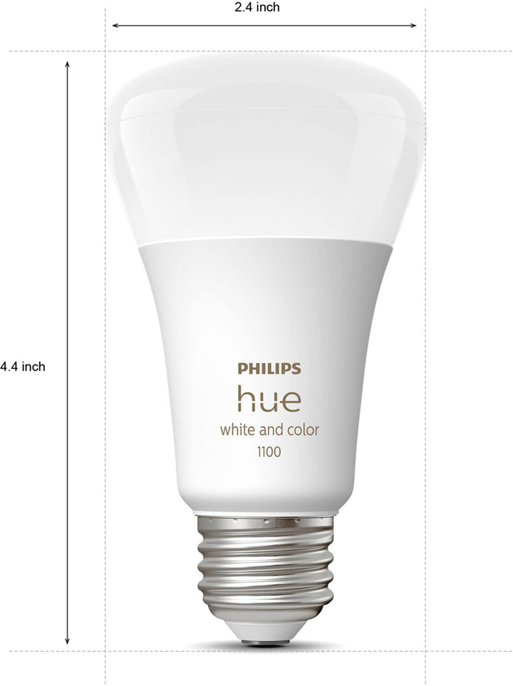 Philips - Hue White and Color Ambiance A19 Bluetooth 75W Smart LED Starter Kit_6