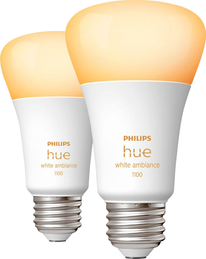 Philips - Hue White Ambiance A19 Bluetooth 75W Smart LED Bulbs (2-pack)_6