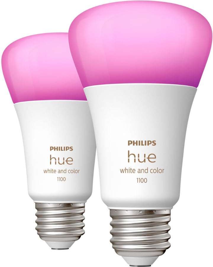 Philips - Hue White and Color Ambiance A19 Bluetooth 75W Smart LED Bulbs (2-pack)_7