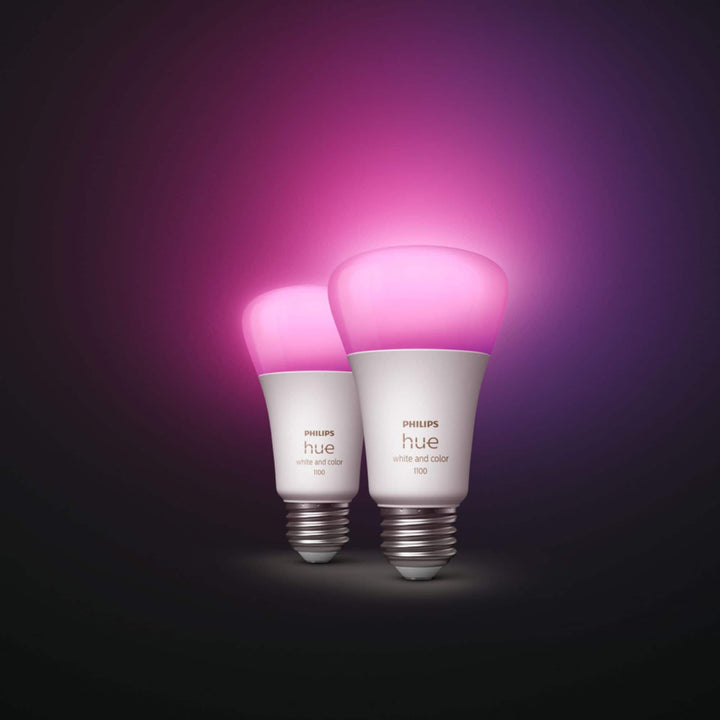 Philips - Hue White and Color Ambiance A19 Bluetooth 75W Smart LED Bulbs (2-pack)_6