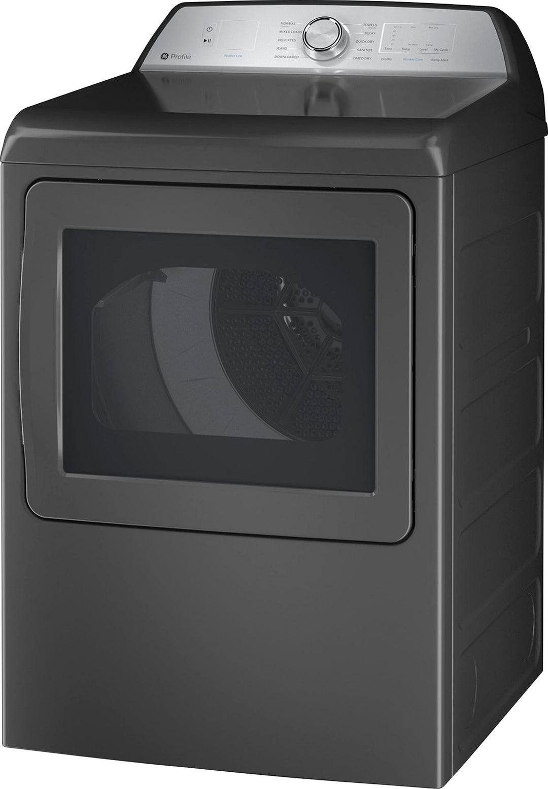 GE Profile - 7.4 Cu. Ft. Smart Gas Dryer with Sanitize Cycle and Sensor Dry - Diamond gray_5