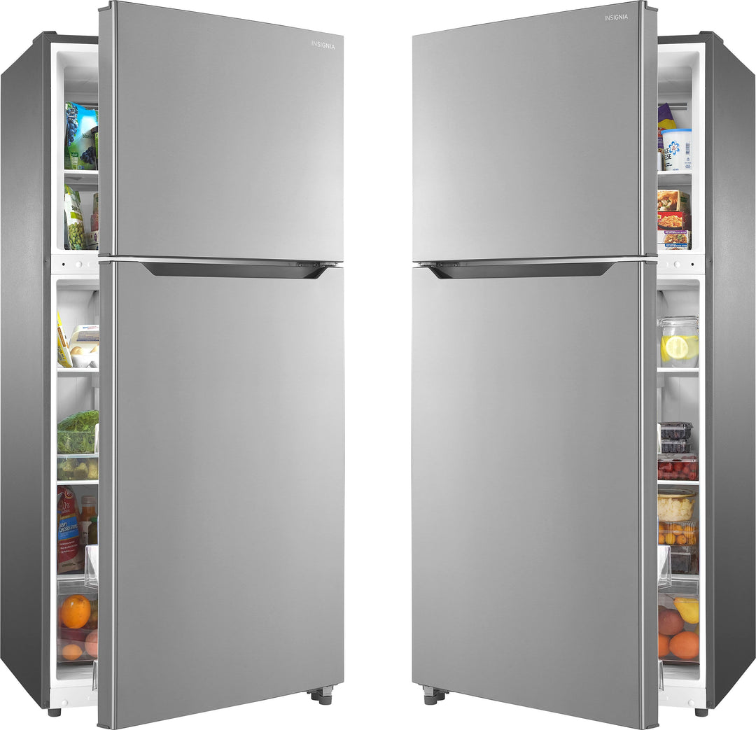 Insignia™ - 18 Cu. Ft. Top-Freezer Refrigerator - Stainless steel_3