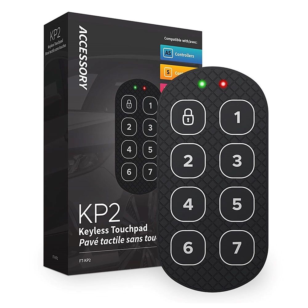 Compustar - Keyless Touchpad w/ 7 Digits - Black_1