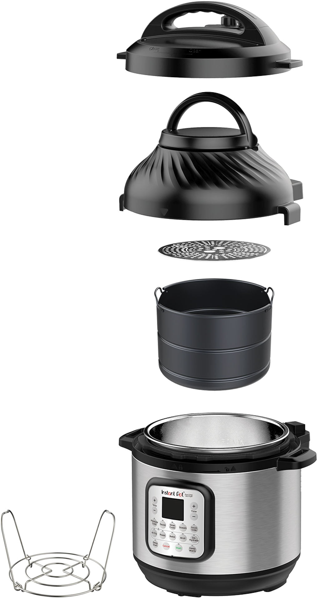 Instant Pot - 6Qt Crisp Pressure Cooker Air Fryer - Silver_5