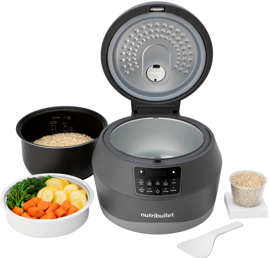 NutriBullet - EveryGrain 10-cup Rice and Grain Cooker - Gray_9