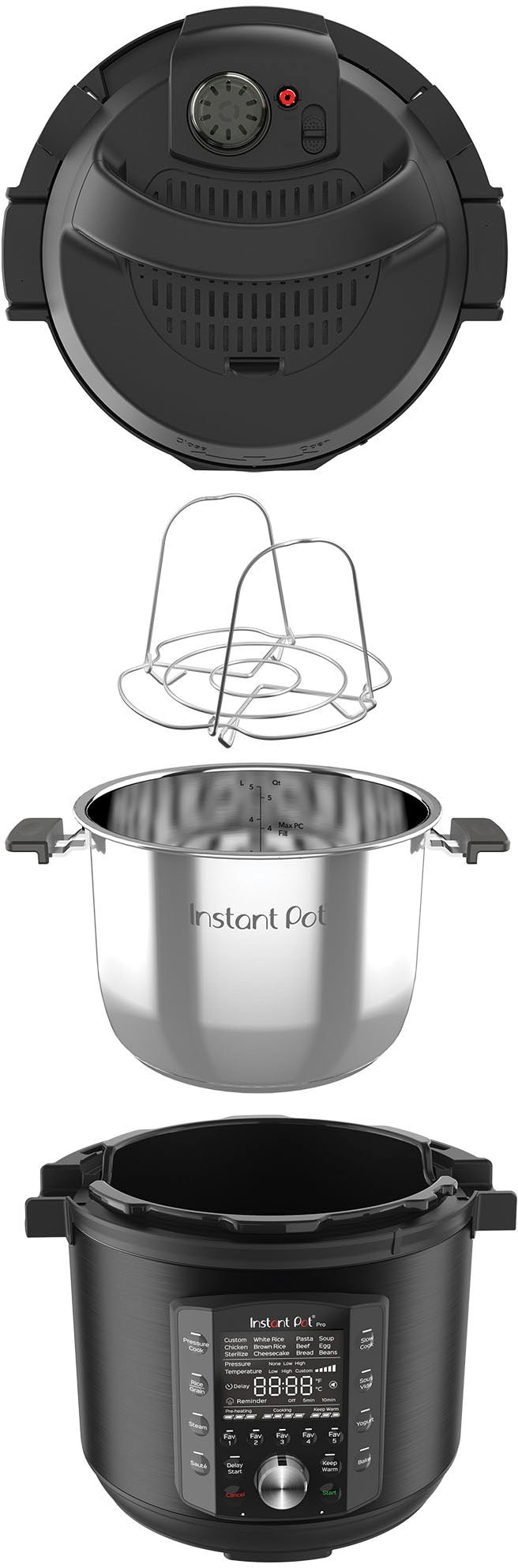 Instant Pot - 8Qt Pro Electric Pressure Cooker - Black_6