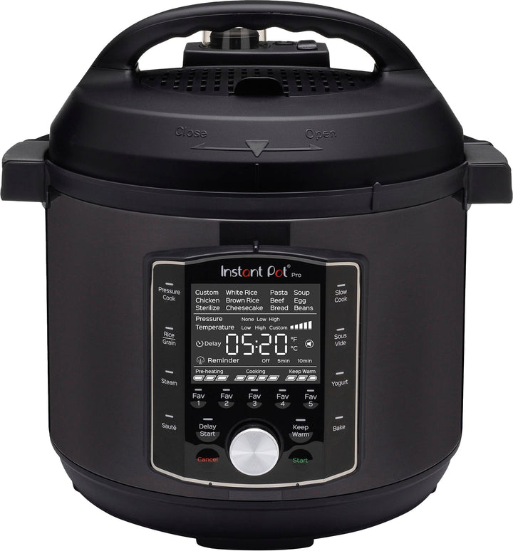 Instant Pot - 8Qt Pro Electric Pressure Cooker - Black_0