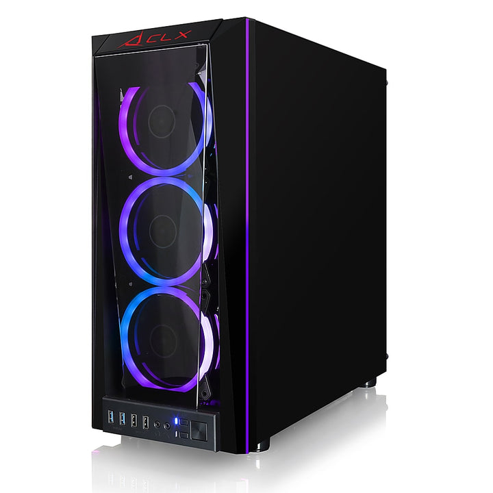CLX - SET Gaming Desktop - AMD Ryzen 7 5800X - 32GB Memory - NVIDIA GeForce RTX 3060 - 500GB NVMe M.2 SSD + 4TB HDD - Black_5