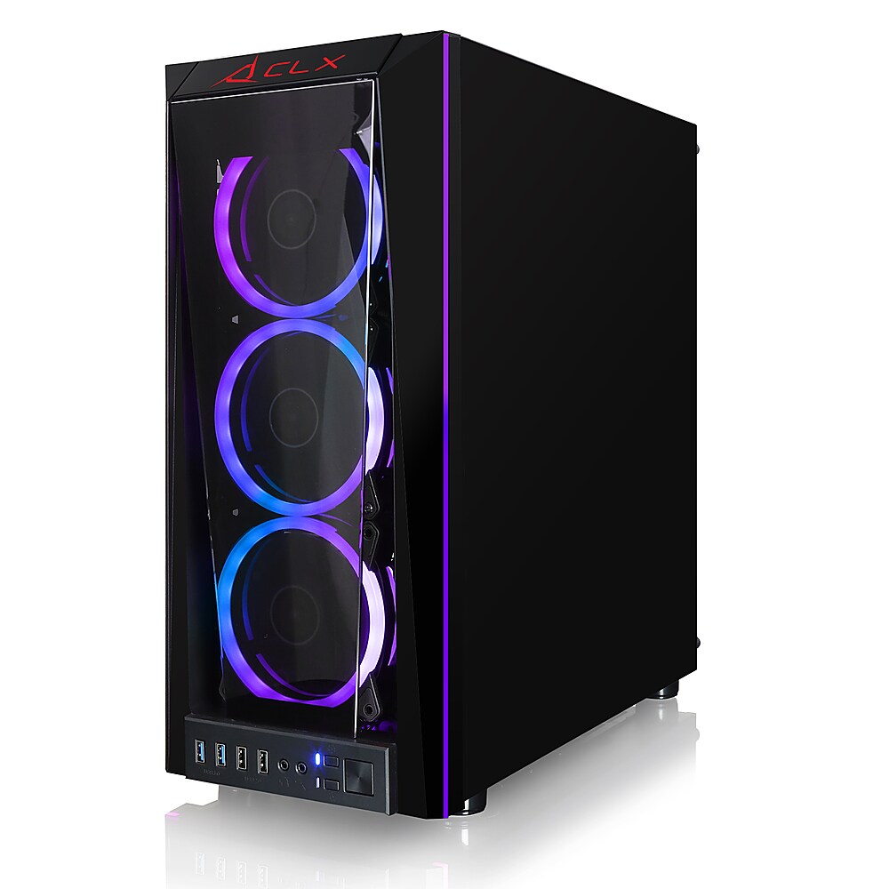 CLX - SET Gaming Desktop - AMD Ryzen 9 5900X - 32GB Memory - Radeon RX 6700 XT - 500GB NVMe M.2 SSD + 4TB HDD - Black_5