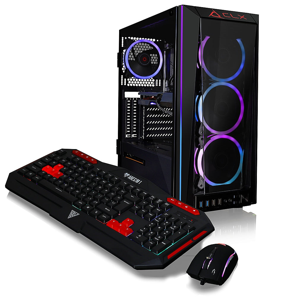 CLX - SET Gaming Desktop - AMD Ryzen 9 5900X - 32GB Memory - NVIDIA GeForce RTX 3060 - 500GB NVMe M.2 SSD + 4TB HDD - Black_2