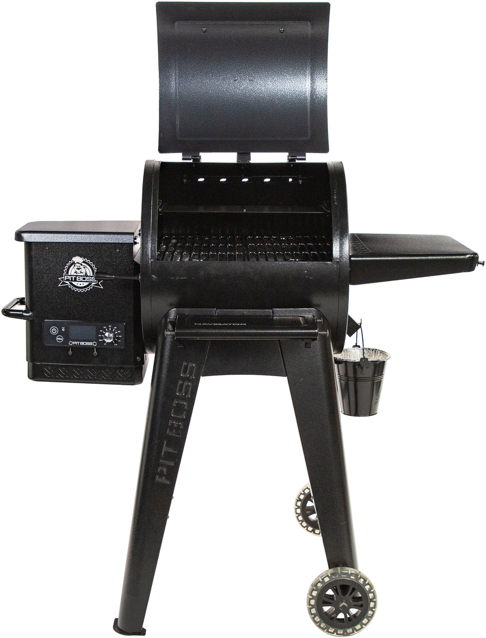 Pit Boss - Navigator 550 Wood Pellet Grill with Grill Cover - Dark Grey_1