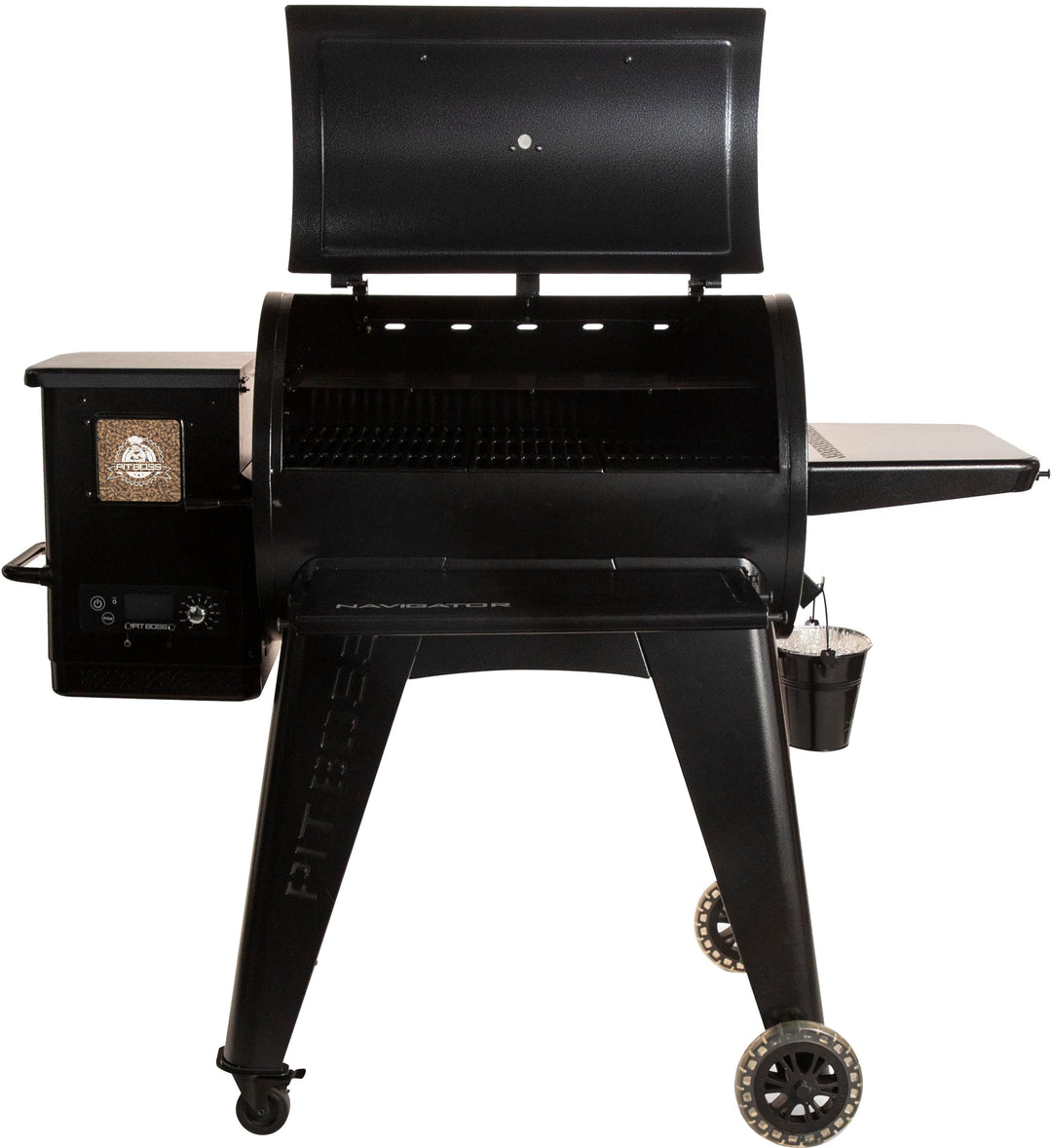 Pit Boss - Navigator 850 Wood Pellet Grill with Grill Cover - Dark Grey_2