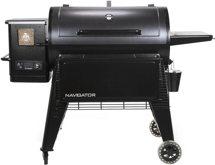 Pit Boss - Navigator 1150 Wood Pellet Grill with Grill Cover - Dark Grey_0