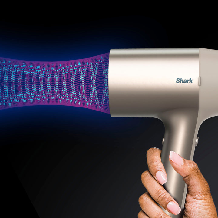 Shark - HyperAir Hair Blow Dryer with IQ 2-in-1 Concentrator & Styling Brush Attachments - Stone_6