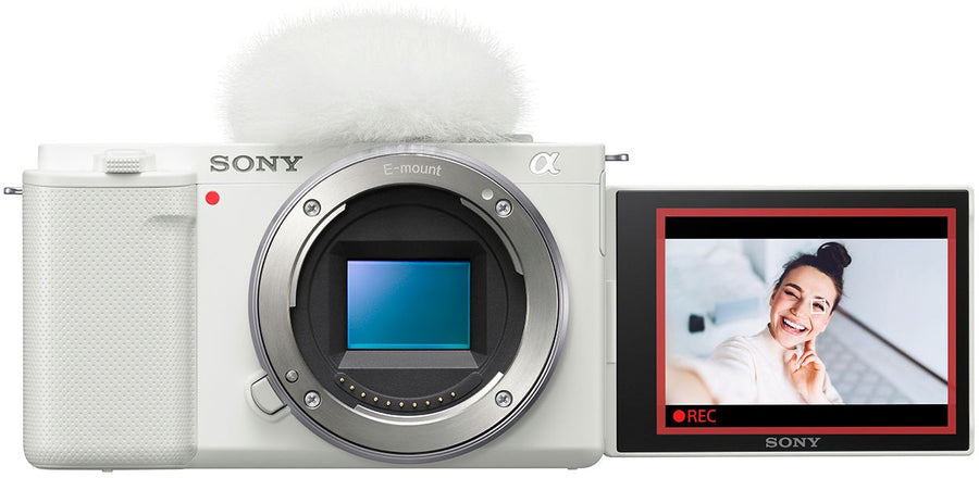 Sony - Alpha ZV-E10 Mirrorless Vlog Camera - Body Only - White_0