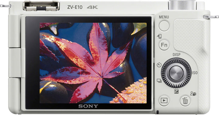 Sony - Alpha ZV-E10 Mirrorless Vlog Camera - Body Only - White_8