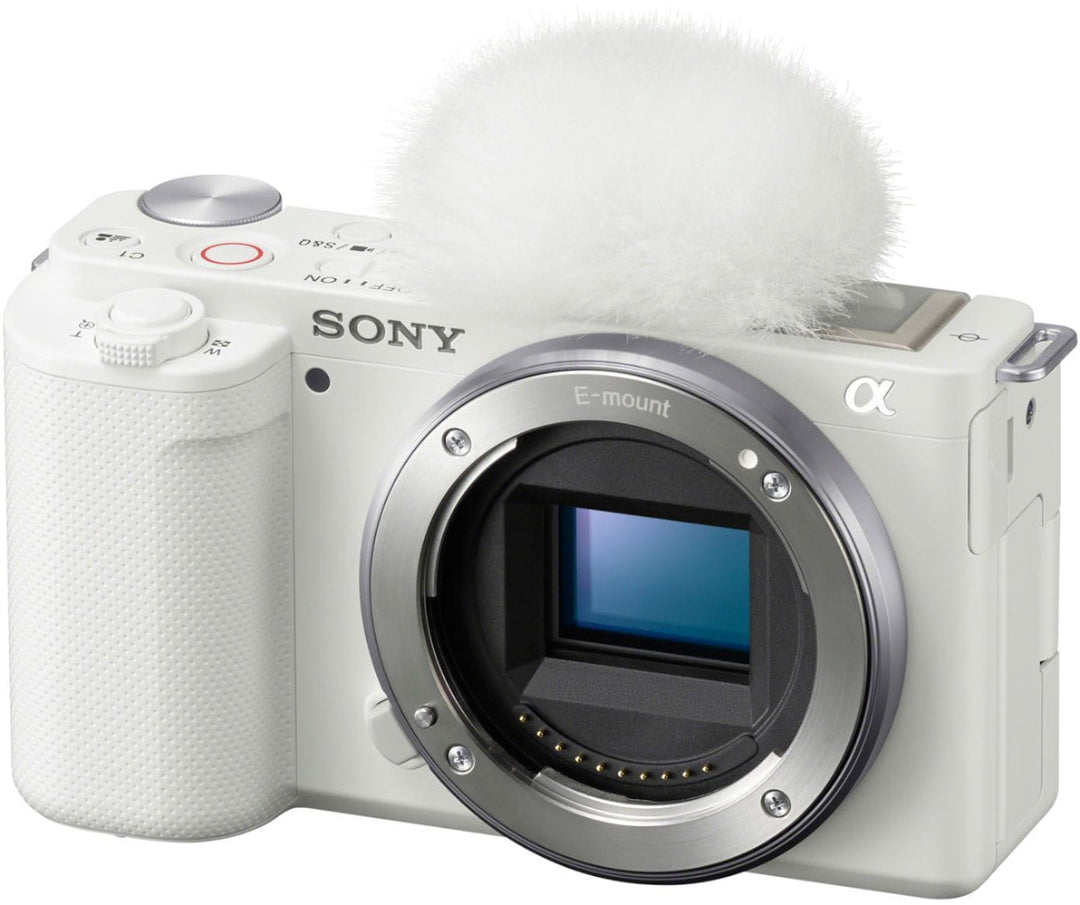 Sony - Alpha ZV-E10 Mirrorless Vlog Camera - Body Only - White_3