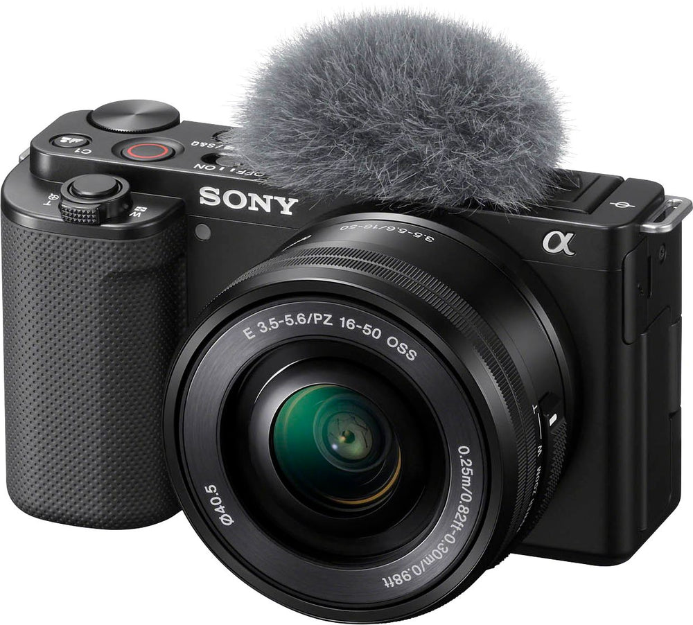 Sony - Alpha ZV-E10 Kit Mirrorless Vlog Camera with 16-50mm Lens - Black_1