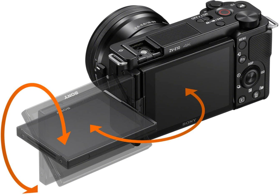 Sony - Alpha ZV-E10 Kit Mirrorless Vlog Camera with 16-50mm Lens - Black_10