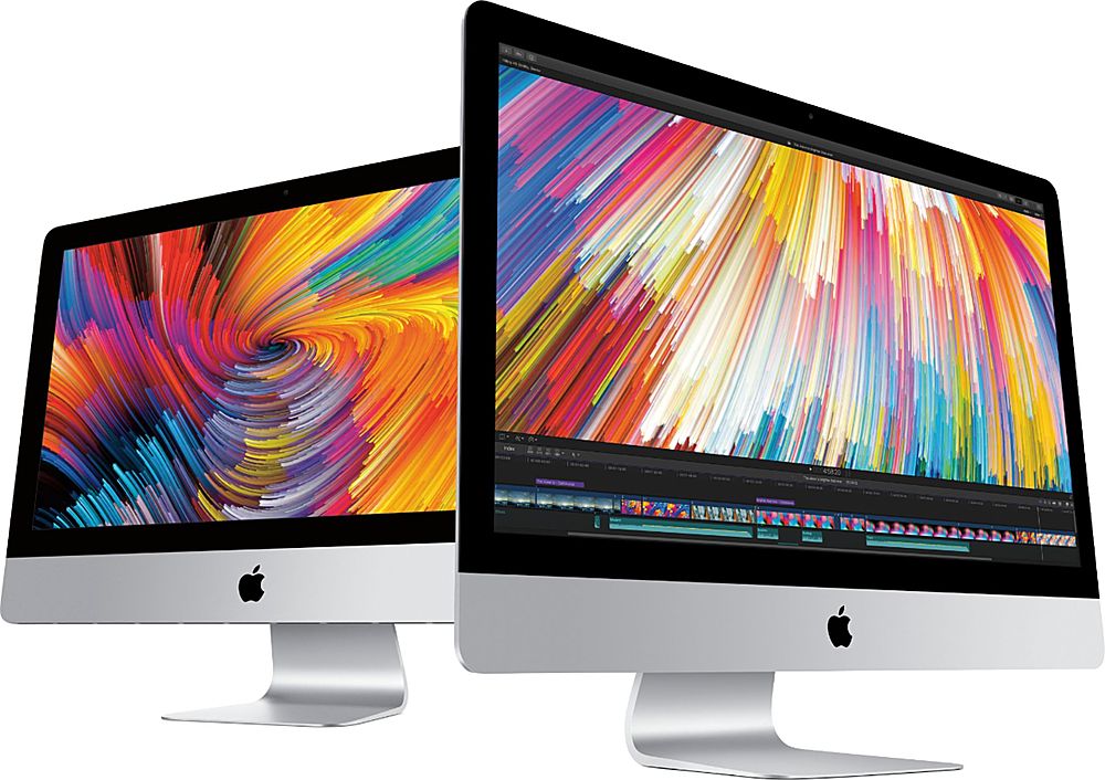 Apple - 21.5" Pre-Owned iMac Desktop - Intel Core i5 3.0GHz - 8GB Memory - 1TB HDD (2017) - Silver_1