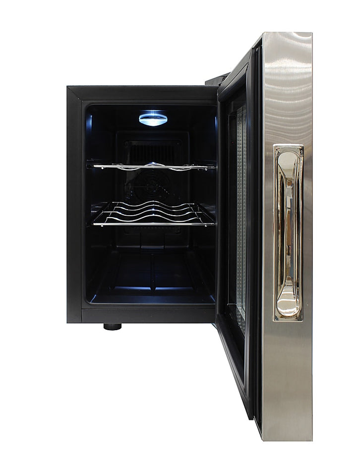 Vinotemp - 6-Bottle Single Zone Wine Cooler with Touch Screen - Silver_4