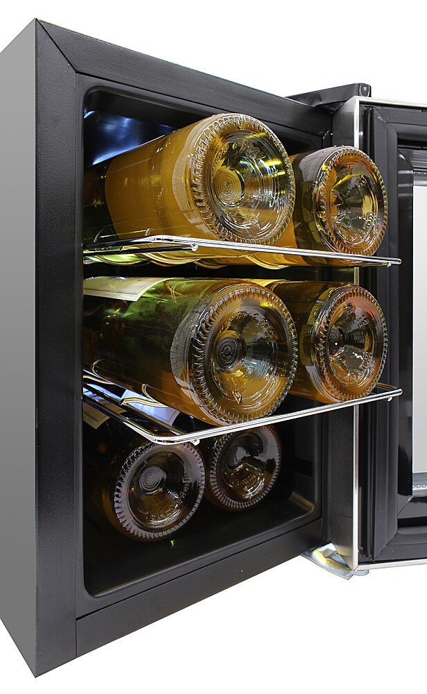 Vinotemp - 6-Bottle Single Zone Wine Cooler with Touch Screen - Silver_3
