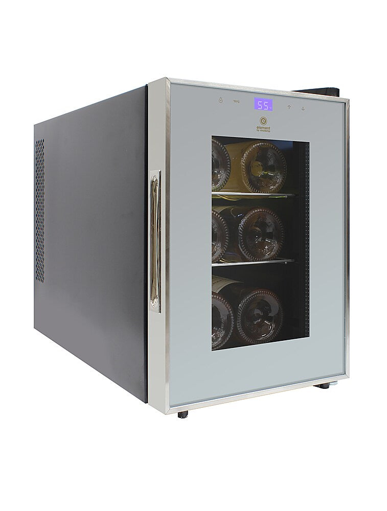 Vinotemp - 6-Bottle Single Zone Wine Cooler with Touch Screen - Silver_2