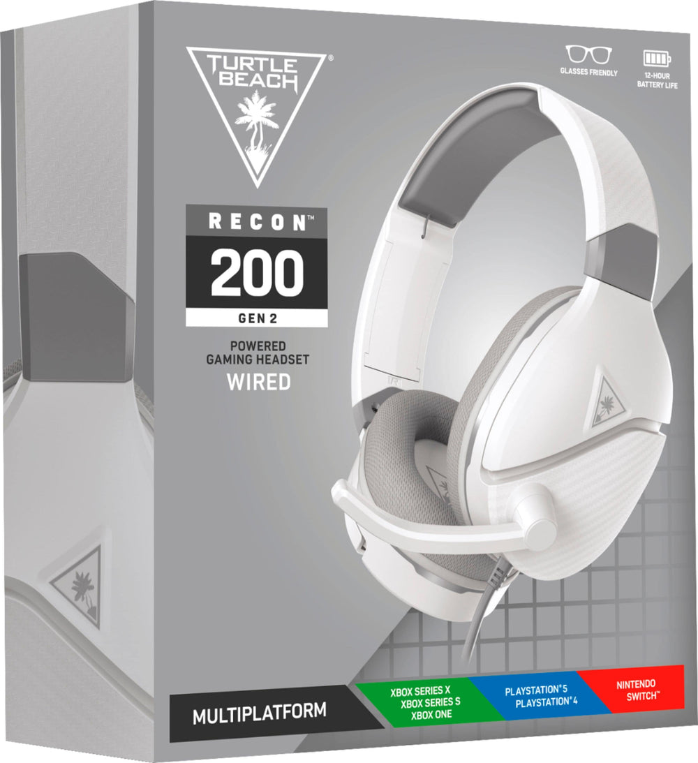 Turtle Beach - Recon 200 Gen 2 Powered Gaming Headset for Xbox One & Xbox Series X|S, PlayStation 4, PlayStation 5 and Nintendo Switch - White_1