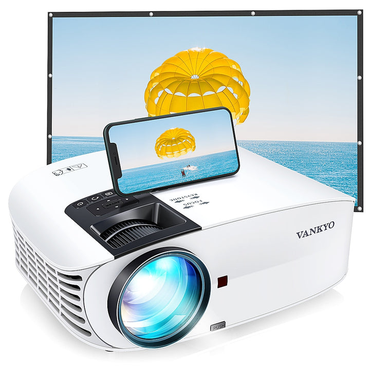 Vankyo - Leisure 510PW 1080P Wireless Projector with Bonus Screen - White_0