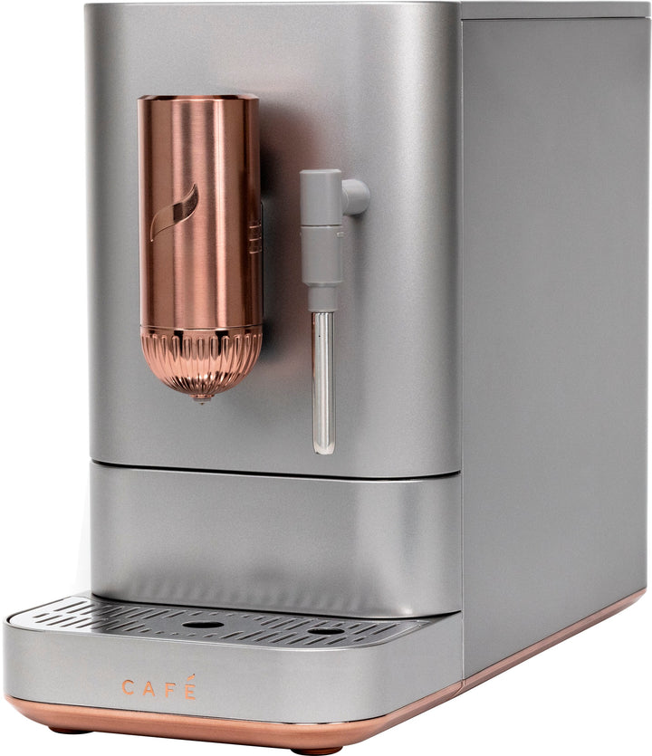 Café - Affetto Automatic Espresso Machine with 20 bars of pressure, Milk Frother, and Built-In Wi-Fi - Steel Silver_10