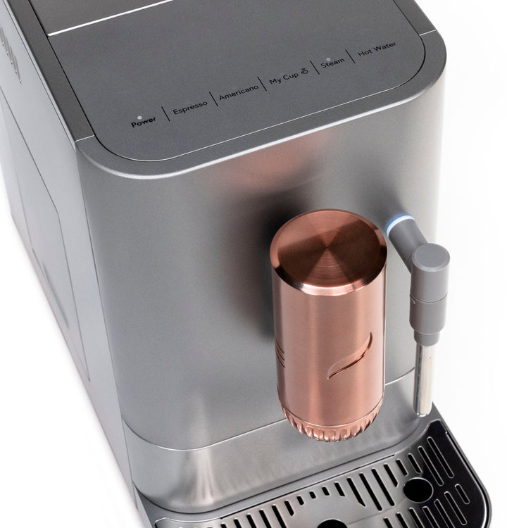 Café - Affetto Automatic Espresso Machine with 20 bars of pressure, Milk Frother, and Built-In Wi-Fi - Steel Silver_7