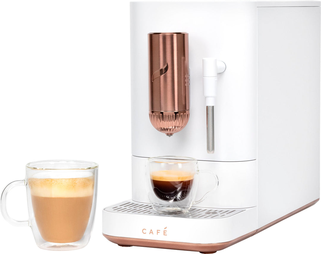 Café - Affetto Automatic Espresso Machine with 20 bars of pressure, Milk Frother, and Built-In Wi-Fi - Matte White_15