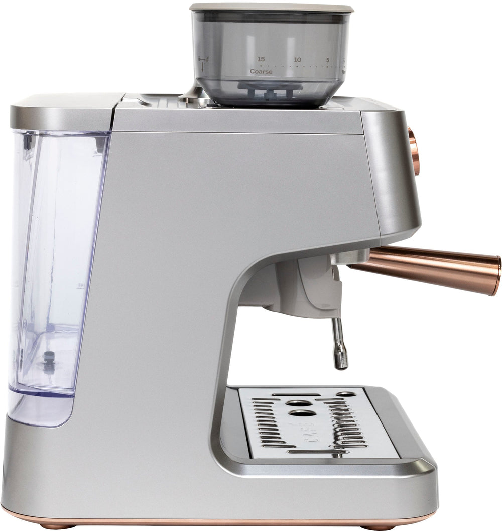 Café - Bellissimo Semi-Automatic Espresso Machine with 15 bars of pressure, Milk Frother, and Built-In Wi-Fi - Steel Silver_1