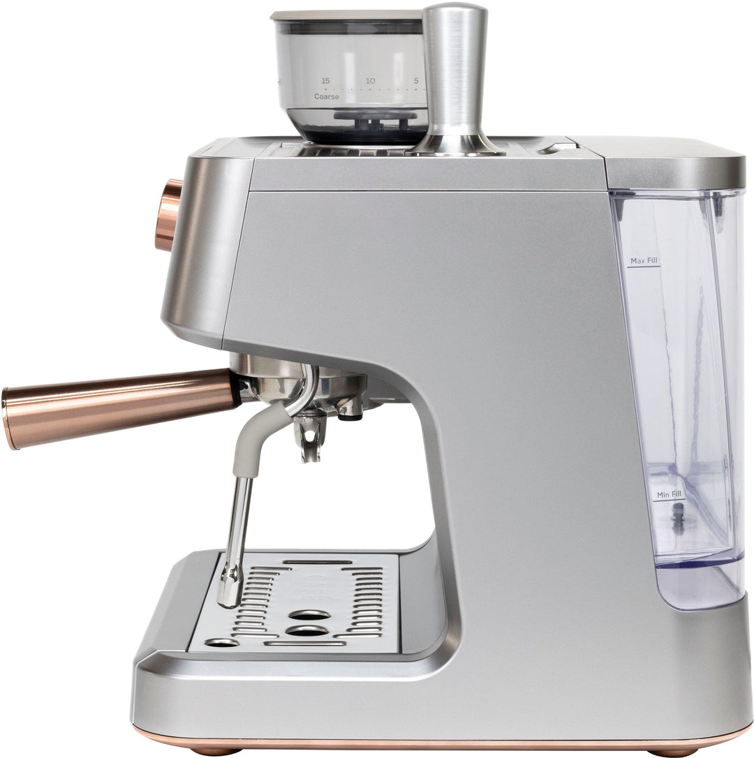 Café - Bellissimo Semi-Automatic Espresso Machine with 15 bars of pressure, Milk Frother, and Built-In Wi-Fi - Steel Silver_12