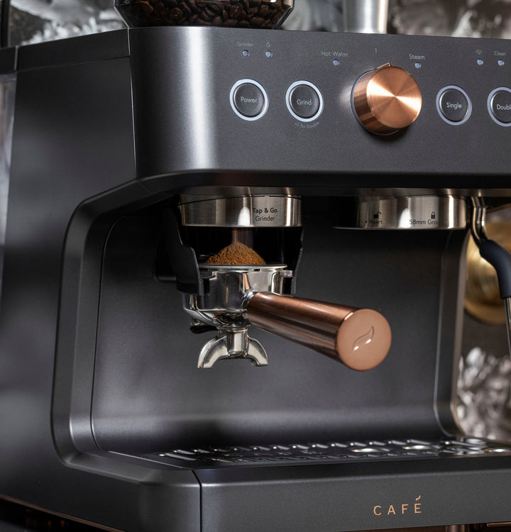 Café - Bellissimo Semi-Automatic Espresso Machine with 15 bars of pressure, Milk Frother, and Built-In Wi-Fi - Matte Black_25