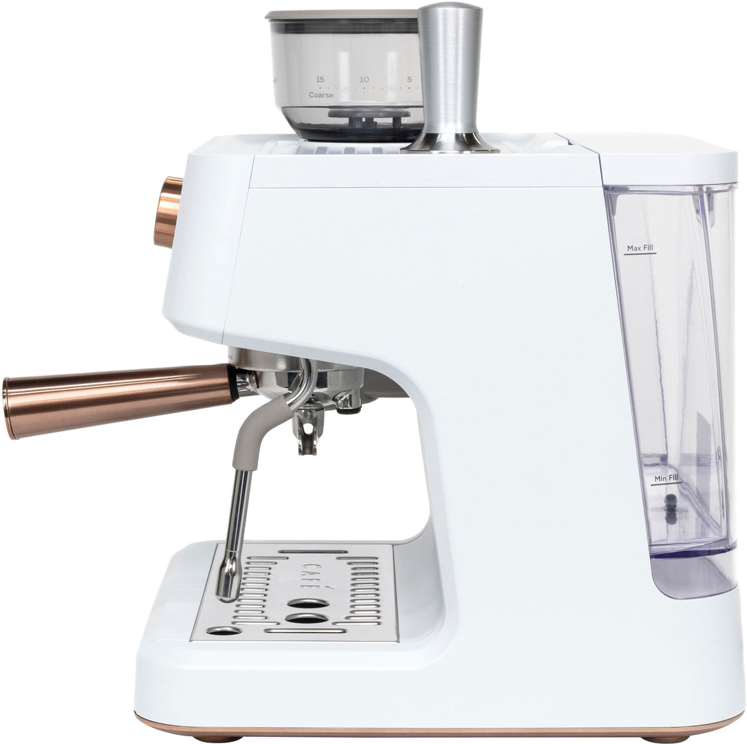 Café - Bellissimo Semi-Automatic Espresso Machine with 15 bars of pressure, Milk Frother, and Built-In Wi-Fi - Matte White_17