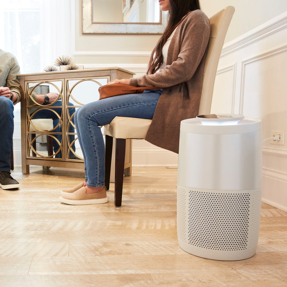 Instant HEPA Air Purifier for Medium Rooms Removes 99.9% of Dust, Smoke, & Pollen with Plasma Ion Technology - Pearl_1