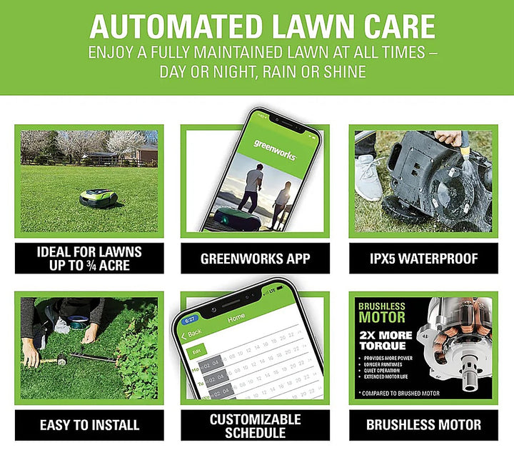 Greenworks - Optimow Robotic Lawn Mower - Green_11