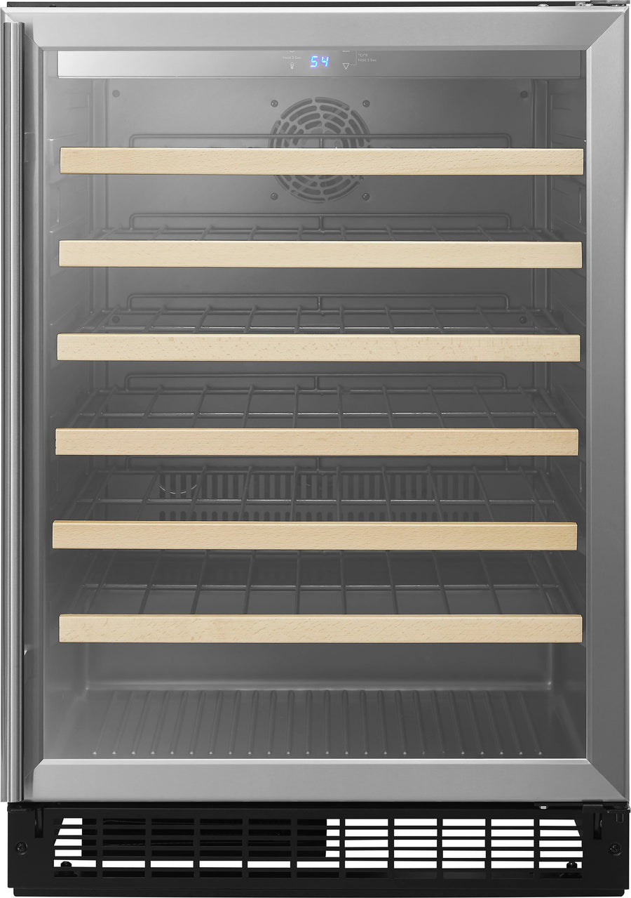 Insignia™ - 61-Bottle Built-In Wine Cooler - Stainless steel_0