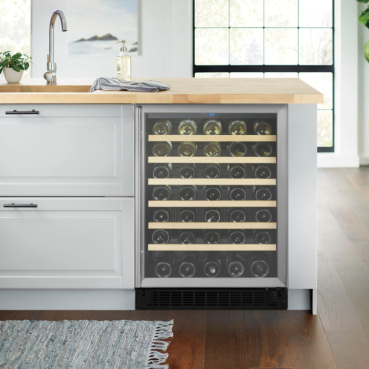 Insignia™ - 61-Bottle Built-In Wine Cooler - Stainless steel_7