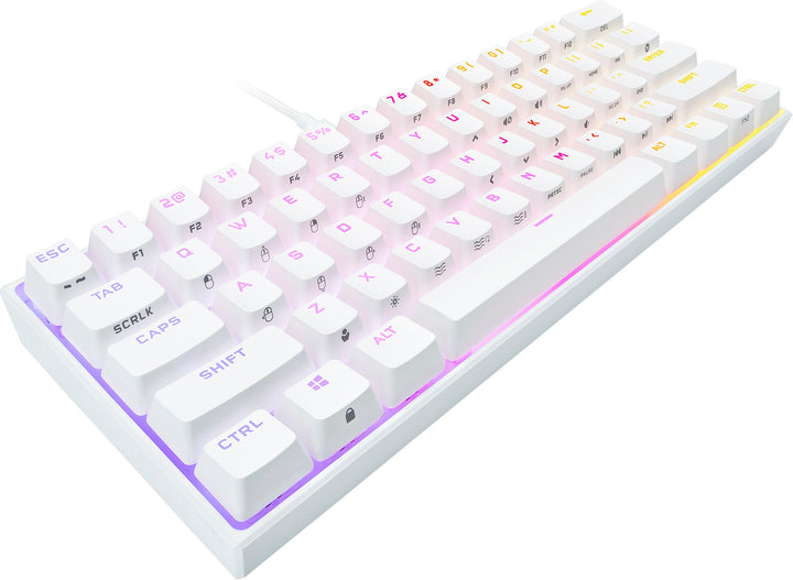 CORSAIR - K65 RGB Mini Wired 60% Mechanical Cherry MX SPEED Linear Switch Gaming Keyboard with PBT Double-Shot Keycaps - White_6