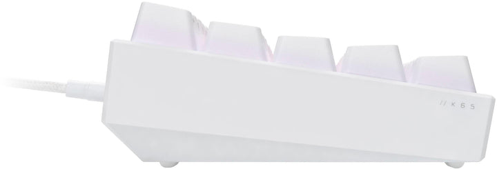 CORSAIR - K65 RGB Mini Wired 60% Mechanical Cherry MX SPEED Linear Switch Gaming Keyboard with PBT Double-Shot Keycaps - White_2