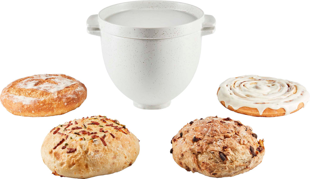 KitchenAid - Bread Bowl with Baking Lid - Grey Speckle_1
