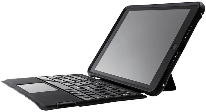 OtterBox - Unlimited Series w/Keyboard Folio for Apple® iPad® (7th generation, 8th generation, and 9th generation) - Black Crystal_0