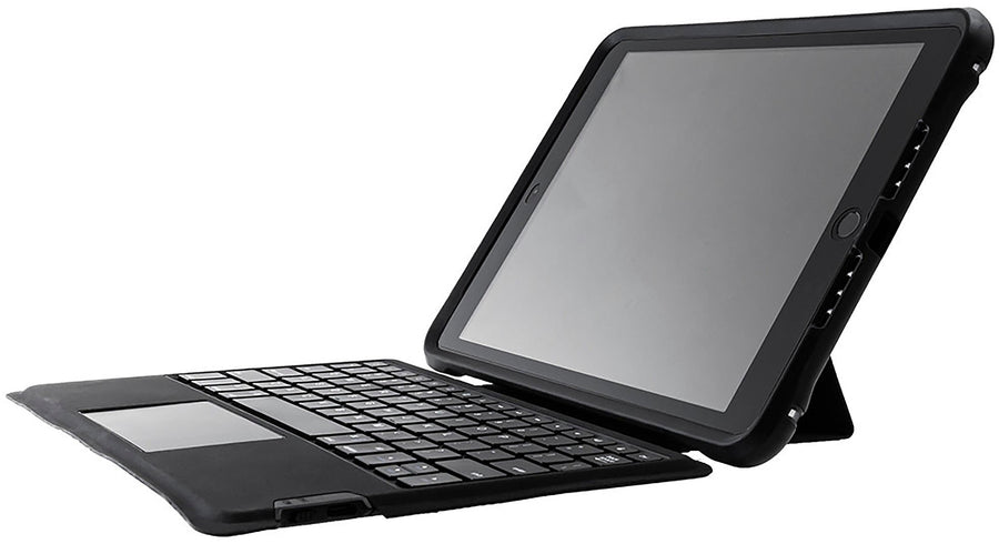 OtterBox - Unlimited Series w/Keyboard Folio for Apple® iPad® (7th generation, 8th generation, and 9th generation) - Black Crystal_0