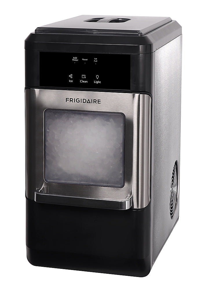 Frigidaire - 21" 44 lb Freestanding Crunchy Chewable Nugget Icemaker - Silver_1