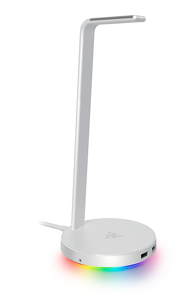 Razer - Base Station V2 Chroma USB Hub Headset Stand with USB 3.1 Hub and 7.1 Surround Sound powered by Chroma™ RGB - Mercury_0